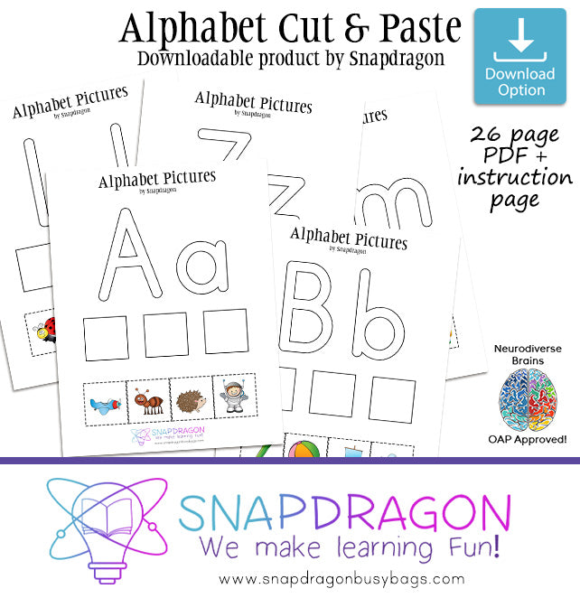 Alphabet Cut & Paste Pictures
