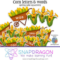 Corn letters & words