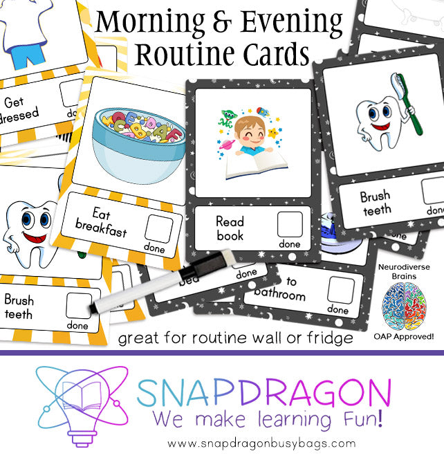 Morning & Evening Routine Cards