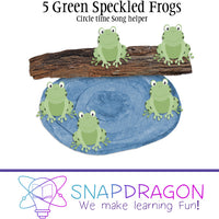 5 Green Speckled Frogs