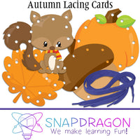 Autumn Lacing Cards