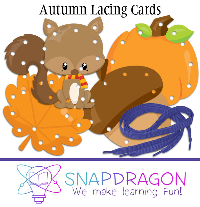 Autumn Lacing Cards