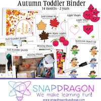 Autumn Toddler Binder