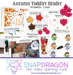 Autumn Toddler Binder