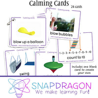 Calming cards