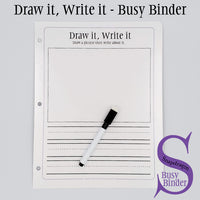 Draw it, Write it - Busy Binder