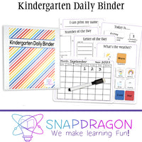 Kindergarten Daily Binder