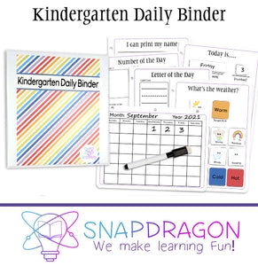 Kindergarten Daily Binder