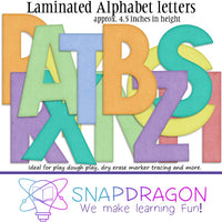 Laminated Alphabet Letters