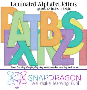 Laminated Alphabet Letters