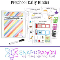 Preschool Daily Binder - Ready to ship