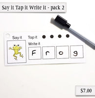 Say it, Tap it, Write it - pack 2
