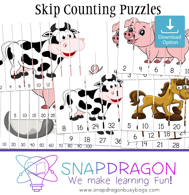 Skip Counting Puzzles - Download Only