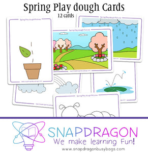 Spring Play Dough Cards