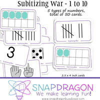 Subitizing War 1-10