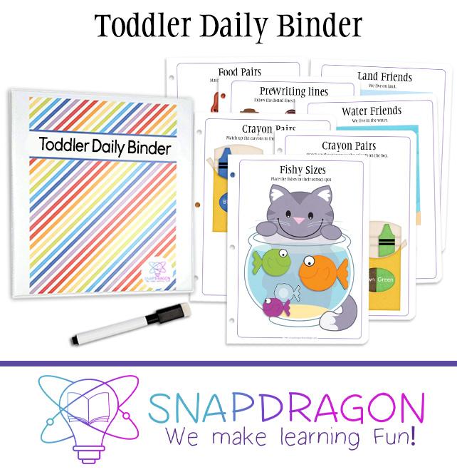 Toddler Daily Binder - Ready to Ship