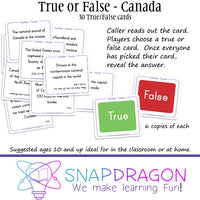 True or False - Canada