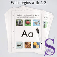 What begins with A-Z