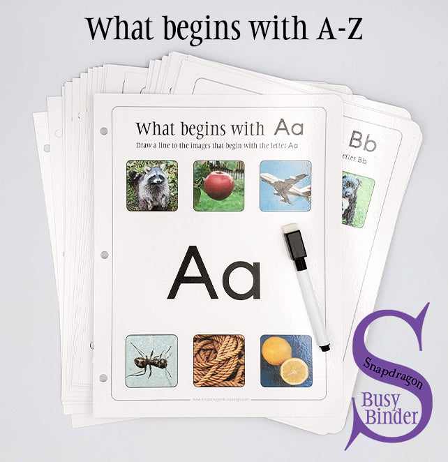 What begins with A-Z