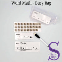 Word Math - Busy Bag